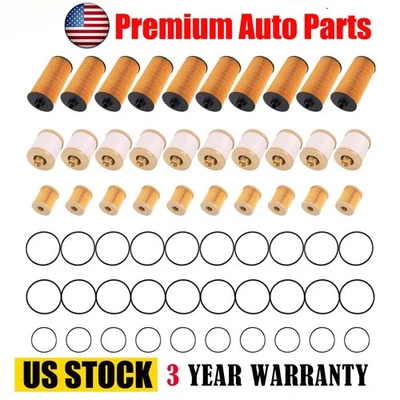 10x Fuel Filter & Oil Filter Kit For Ford F-250/F-350 Super Duty 5.4L 6.0L 6.8L Foto 1 de 4