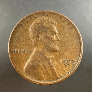 Centavo de trigo Lincoln 1953-D detalle bien usado - Imagen 1 de 4
