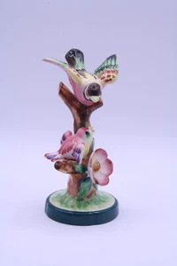 Brightly Colored Birds Pair Porcelain Figurine Torii Brand 1930s-1940s Japan - Picture 1 of 18