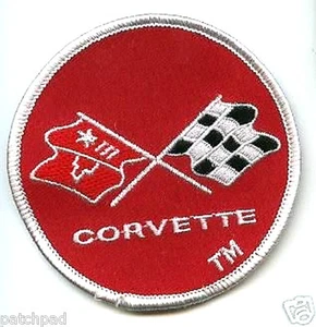 VINTAGE CORVETTE® 1975 CORVETTE® NOSE EMBLEM iron-on PATCH - Picture 1 of 1