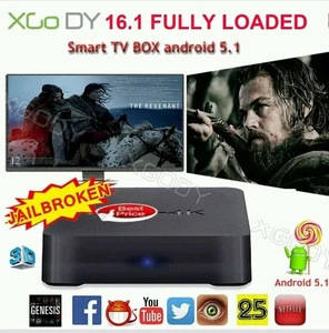 Android Kodi Mini PC Quad Core Smart TV Box Media Player Wifi XBMC Fully Loaded - Picture 1 of 12