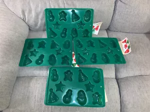 Jello Jigglers Red & Green Christmas Holiday Molds Candy Soap Shots Recipe Lot - Picture 1 of 5