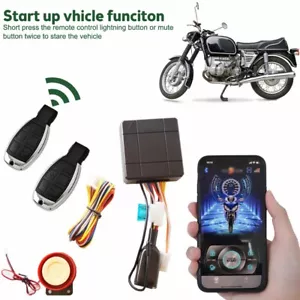 Motorcycle Alarm Anti-theft System Vibration APP Remote Control Engine Start NEU - Bild 1 von 13