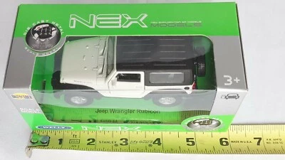 Jeep Wrangler Rubicon off-white 1:34 Welly die-cast model car new free shipping - Image 1 of 4