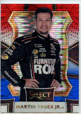 2017 Panini Select Racing NASCAR RED WHITE BLUE #33 Martin Truex Jr #284/299 - Image 1 of 2