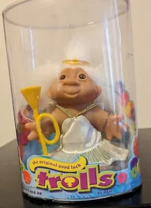 The Original Good Luck Trolls by DAM Trumpet Angel 5" 2006 Original Package - Picture 1 of 3