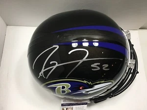 RAY LEWIS SIGNED FULL SIZE BALTIMORE RAVENS HELMET HOF 2018 JSA - Picture 1 of 3