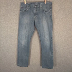 Polo Ralph Lauren Denim Jeans Men 33x32 Solid Blue Light Wash Straight Leg - Picture 1 of 14