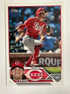2023 Topps Cincinnati Reds Base Card # 558 T J Friedl S/N 146/300 - Picture 1 of 2