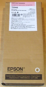 GENUINE EPSON T5966 Vivid Light Magenta 350ml ORIGINAL ink cartridge dated 2025 - Picture 1 of 3