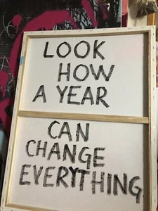 Inspirational Quote Painting On Canvas Lettering Art Oil On Canvas Modern Art - Picture 1 of 1