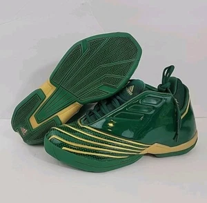 Adidas Men’s T-MAC 2 RESTOMOD Basketball Shoes Size 8.5 Dark Green/Gold FY9931 - Picture 1 of 12