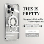 Case For  iPhone 15 14 13 Pro Max 11 Shockproof Magnetic Silicone Ring Cover