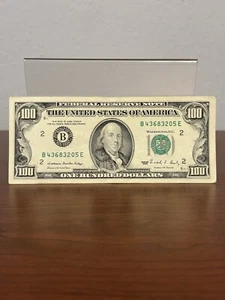1988 Vintage $100 - $100 Dollar Bill US Federal Reserve Note - (B) B43683205E - Picture 1 of 8