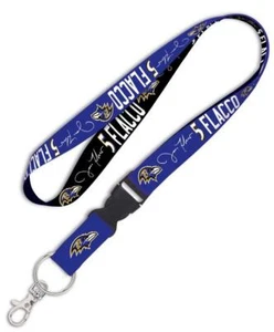 Joe Flacco Baltimore Ravens Lanyard Schlüsselband,NFL Football Keyholder,55 cm - Picture 1 of 4