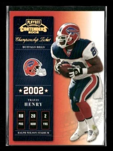 2002 Playoff Contenders Championship Ticket Travis Henry /250 - Picture 1 of 2