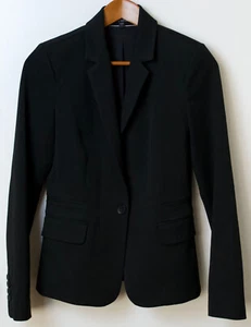 Blazer donna Express un bottone taglia 4 nero giacca carriera abbigliamento ufficio - Foto 1 di 7
