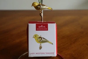 Hallmark 2023 Lady Western Tanager Mini Keepsake Ornament Beauty Of Birds Mini - Picture 1 of 11