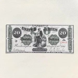 20 Dollars 1861 Philad. Demand Note Greenback Reproduction Banknote Fr US# 12 - Picture 1 of 4