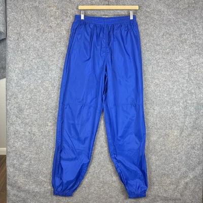Pantalones de chándal Nike de colección para hombre grandes azules cortavientos cremallera al tobillo años 90 blanco etiqueta Swoosh Foto 1 de 4