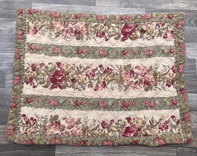 Almohada floral LL Bean Patchwork Sham Cottage Core algodón Foto 1 de 4
