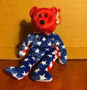 NWT Ty Beanie Baby Patriotic Red Teddy Liberty - Picture 1 of 1