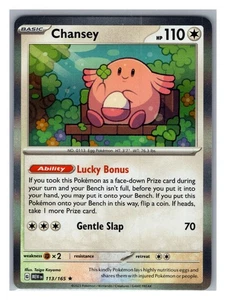 Chansey 113/165 Sv: Scarlet & Violet 151 Holo - Picture 1 of 2