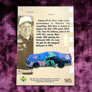 Rick Mast 1995 SP Auto Racing Cup Contenders Black Gold Foil #1 NASCAR Legends💙 - Picture 1 of 2