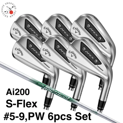 Callaway APEX Ai200 Iron Set #5-9, PW 6pcs N.S.PRO 950GH neo Steel Shaft S-Flex - Image 1 of 4