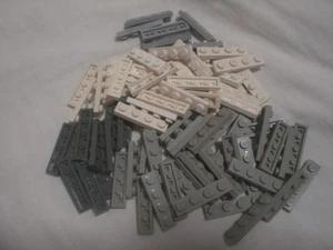 LEGO 84 x Basic Bauplatte Grundplatte hellgrau dunkelgrau weiß  1x4 3710 - Bild 1 von 1