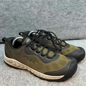 Zapatos de senderismo cómodos de caña baja KEEN Explore tejidos verde oliva para hombre 10,5 - Imagen 1 de 9