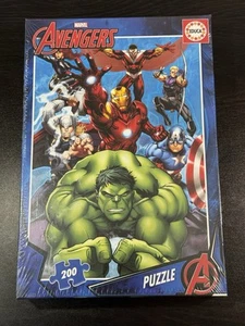 MARVEL AVENGERS 200 Piece Puzzle THOR, HULK, IRON MAN, CAPTAIN AMERICA EDUCA NEW - Picture 1 of 4