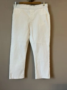 New Peacocks Kate White Crop Jegggings - Size 12 - Picture 1 of 4