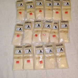 Caron Rug Yarn Cream 20 packs 17 Sealed with Matching Numbers 3 Open Different - Picture 1 of 3