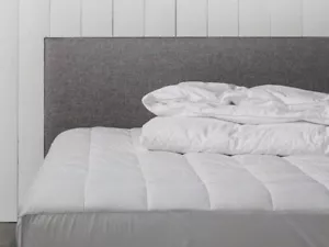 100% BAMBOO MATTRESS PROTECTOR WITH 100% SILK FILLING-QUEEN SIZE.MASSIVE SALE! - Picture 1 of 4