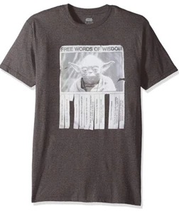 Star Wars T-Shirt Yoda Worte der Weisheit meliert blau Large NEU - Bild 1 von 6