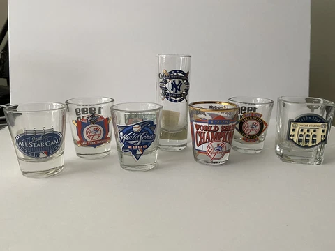 New York Yankees Shot Glasses Lot of 6 Cover