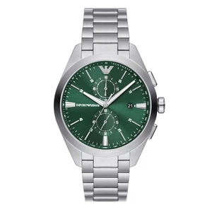 emporio armani herren silber quarz armbanduhr uhren analog - Bild 1 von 3