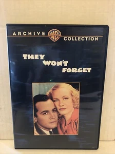 They Won't Forget - Archive Collection - B&W - Title Page Has Been Cut - DVD - Picture 1 of 2