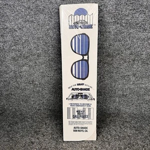 NOS Vintage 1985 Auto-Shade Sun Glasses Blue Aviator Style Reversible Emergency - Picture 1 of 6