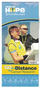 Brochure Lance Armstrong Bristol-Myers Squibb Tour of Hope - Foto 1 di 3
