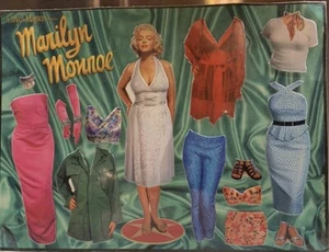 Caryco Marilyn Monroe Dress Me Up Magnet Paper Doll Vintage NOS 12x9 Card - Picture 1 of 5