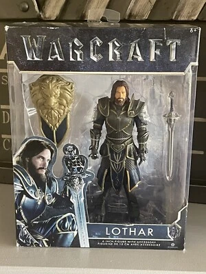 JAKKS PACIFIC WARCRAFT LOTHAR 6" ACTION FIGURE WITH ACCESSORIES  **NEW** - Image 1 of 4