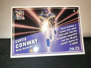 1994 PACIFIC CROWN TRIPLE FOLD #5 CURTIS CONWAY RC CHICAGO BEARS - Picture 1 of 3