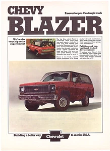 1974 Chevy Blazer Full-Size, Sharp American Magazine Ad. USA Porto: 3,60 $ - Bild 1 von 1
