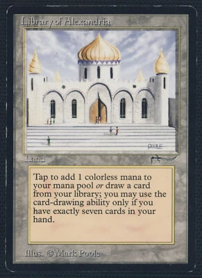 Library of Alexandria Arabian Nights # 76 Magic the Gathering MP! - Image 1 of 2