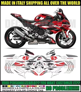 ADESIVI S1000 RR 2023 - MOTORSPORT RED KIT COMPATIBILE - Picture 1 of 1