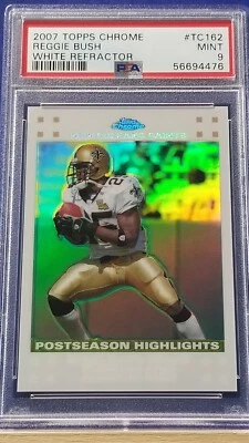 Reggie Bush - 2007 Topps Chrome White Refractor   PSA 9   #421/869 - Image 1 of 2