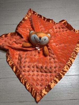 Manta de seguridad de felpa suave Orange Fox Baby Lovey 16”x16” Foto 1 de 4