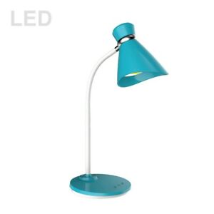 Dainolite 1 Light LED Desk Lamp, Blue - 132LEDT-BL